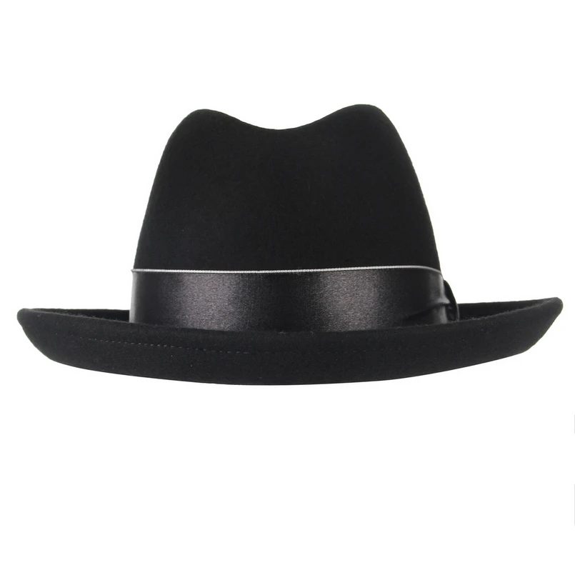 GEMVIE Брендовая женская шляпа из шерсти Billycock homberg Fedora зимняя фетровая шапочка Размер S