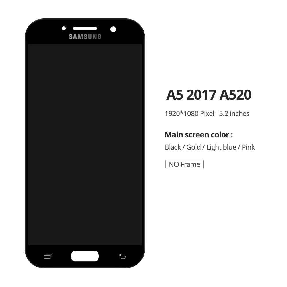 Для Samsung Galaxy A5 a520f SM-A520F A520 ЖК-дисплей сенсорный экран дигитайзер стекло сборка запасные части