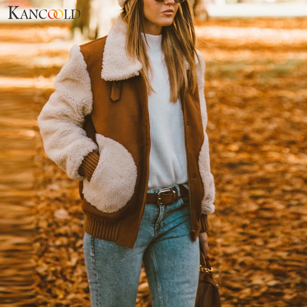 KANCOOLD пальто, зимнее женское теплое пальто из искусственного меха на молнии, парка, верхняя одежда, модные пальто и куртки для женщин 2019AUG15