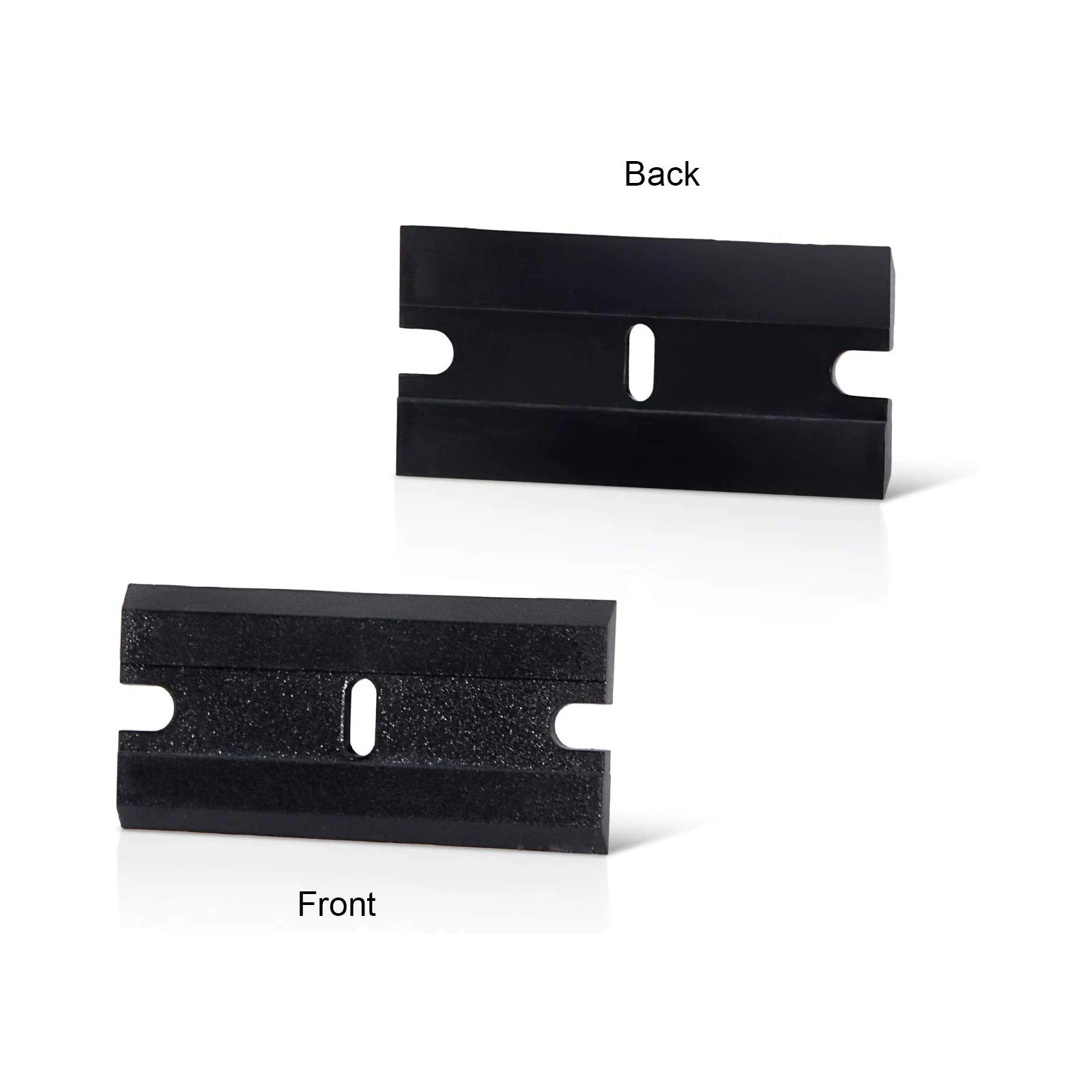 Double Edged Plastic Razor Blade Scraper Window Glass Clean Carbon Fiber Wrapping Vinyl Car Sticker Squeegee Tools 100pcs