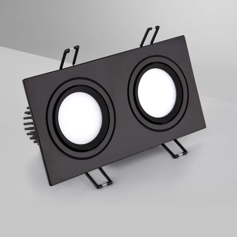 Bright-Square-Recessed-LED-Dimmable-Square-Downlight-COB-7W-10W-14W-20W-Black-LED-Spot-light