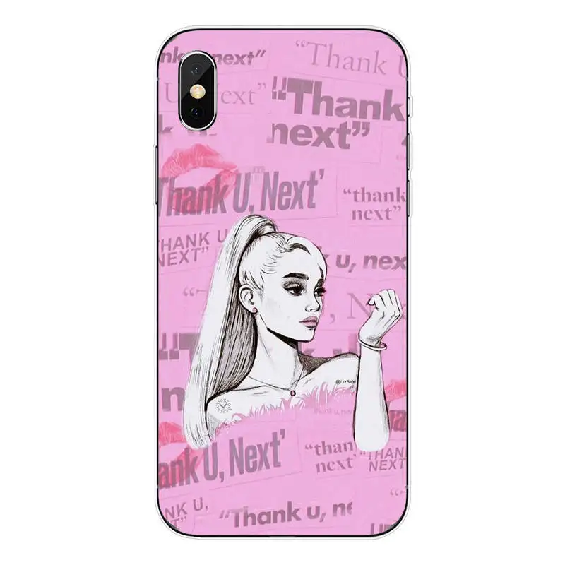 Thank U, Next Ariana Grande Мягкая силиконовая задняя крышка для телефона из ТПУ для iPhone Max XR XS X10 SE 6Plus 7Plus 8Plus SE 5 5S 6 6S 7 8 - Цвет: TPU