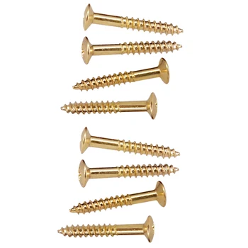 

80xHumbucker Pickup Frame Mounting Screws For Electric Guitar Accessory Gold