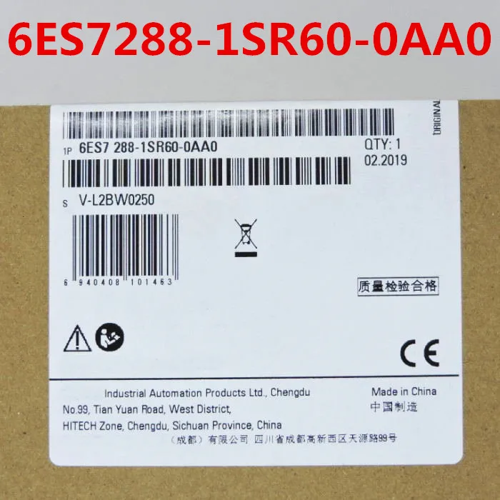 100% Originla Новые 2 года гарантии 6ES7288-1SR60-0AA0 Процессор SR60 6ES7 288-1SR6O-OAAO