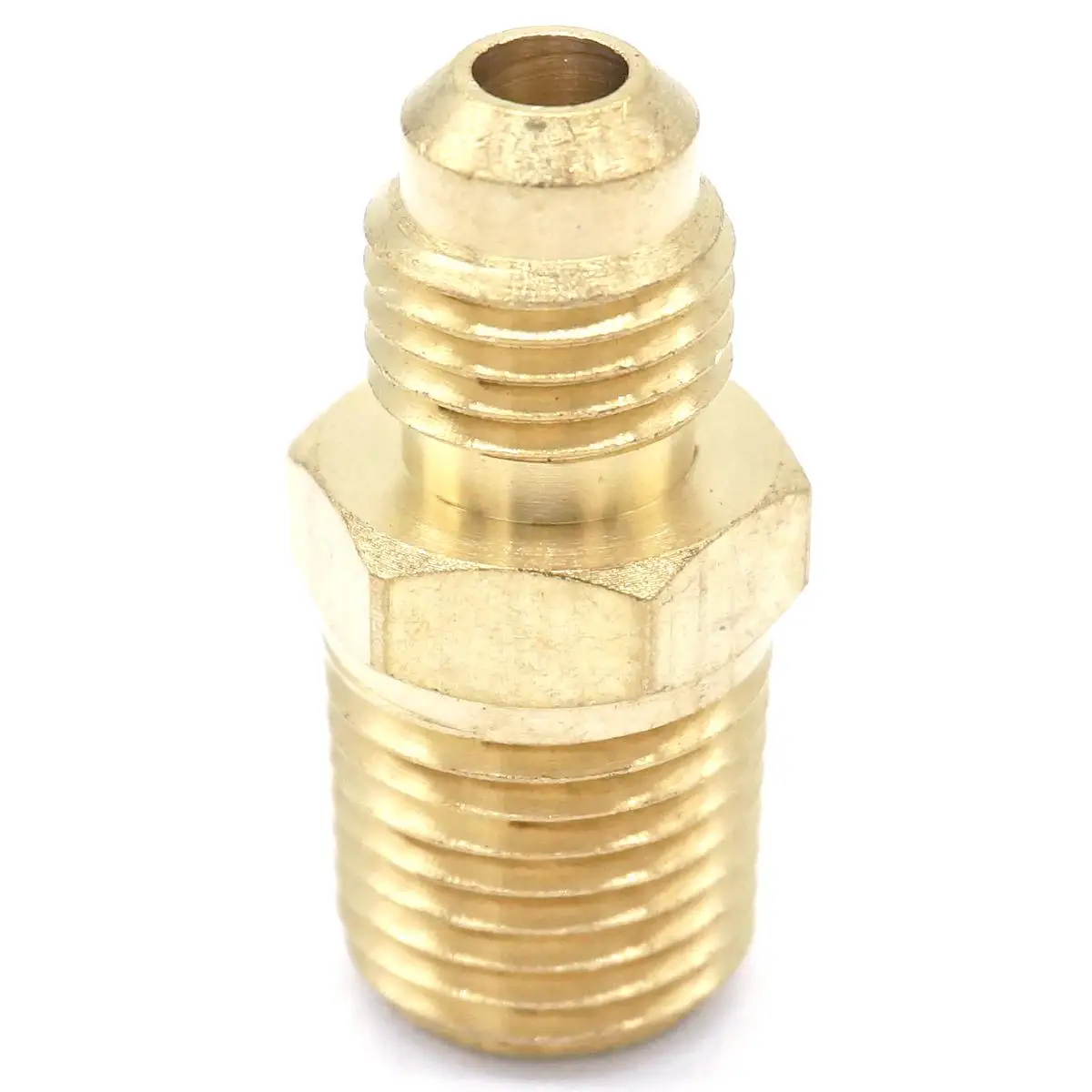 Fit Tube OD 1/4&quot - NPT Male Brass SAE 45 Degree Pipe Fitting Adapters Connectors 1000PSI | Обустройство дома