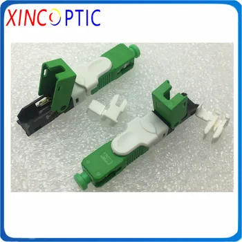 

100pcs/lot,Hot Sell Special Mechanical Fiber Pre-embeded FTTH ESC250D SC/APC SC/UPC SM Fiber Optic Field Assembly Fast Connector