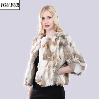 

2020 New Hot Sale Winter Women Real Fur Coat Natural Soft Rabbit Fur Jacket Lady Warm Quality 100% Genuine Rabbit Fur Outerwear