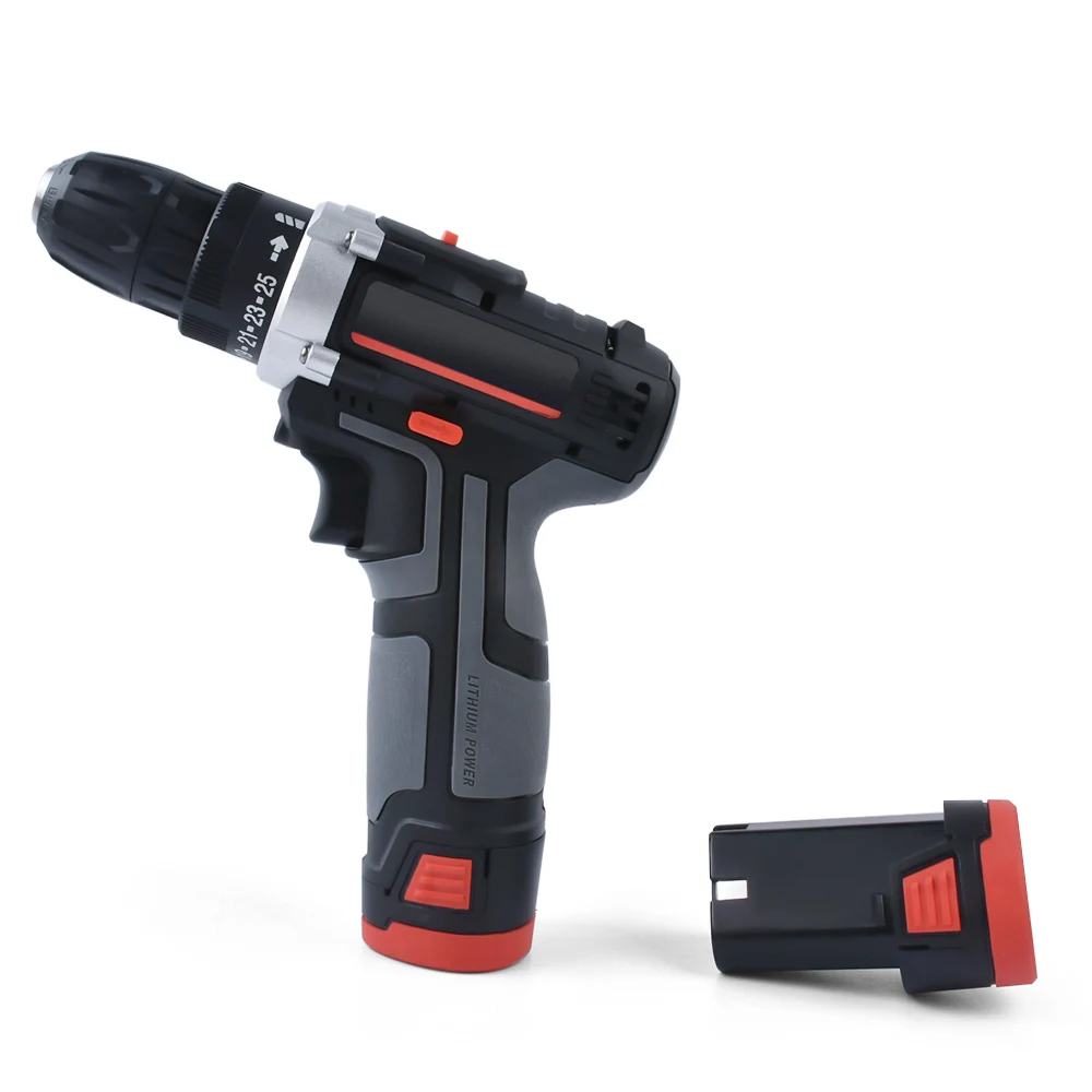 12V Double Speed Cordless electric screwdriver Rechargeable Drill Lithium Battery Powered Electric Hand Drill power tools