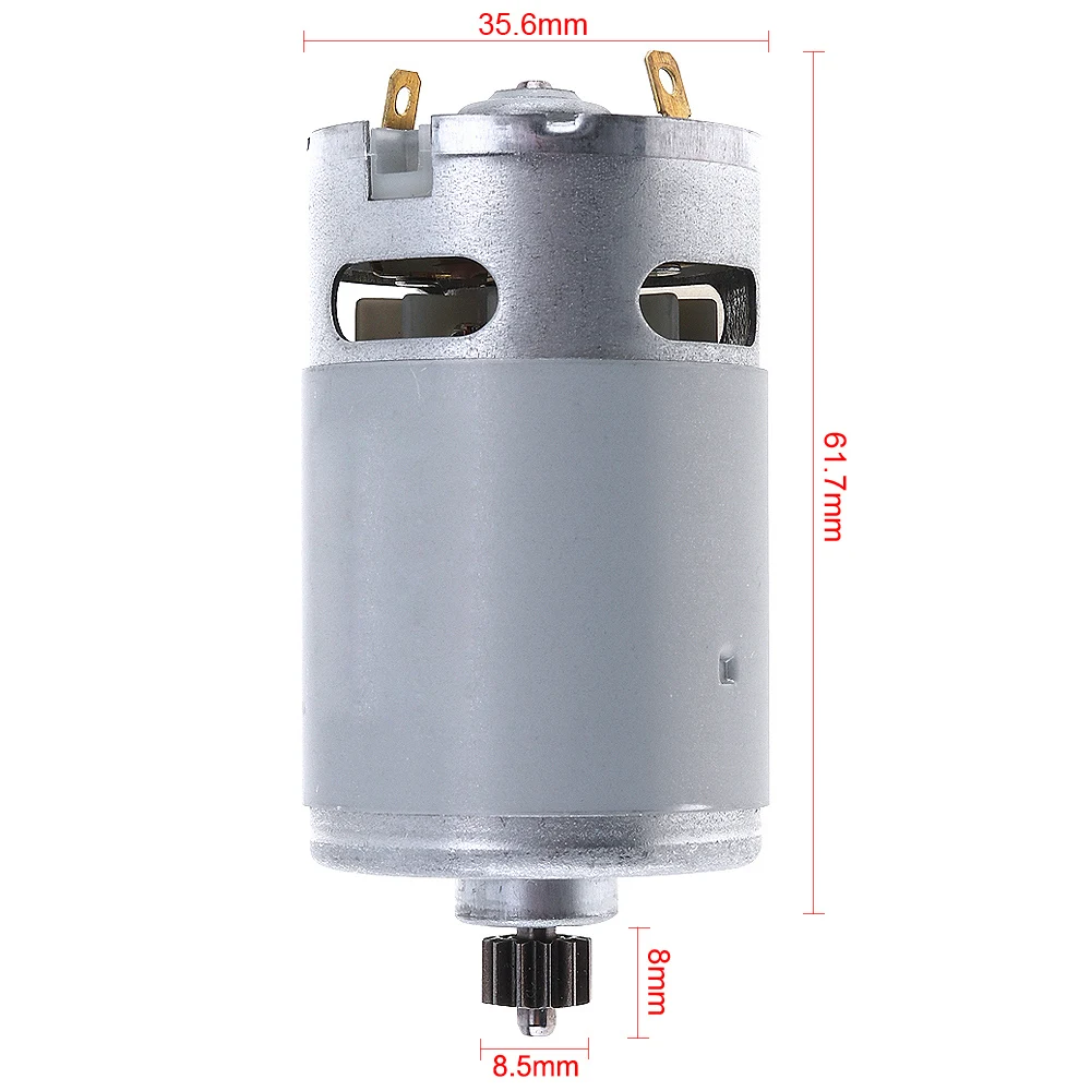 Portable RS550 16.8V 19500 RPM DC Motor with Two speed 12 Teeth 