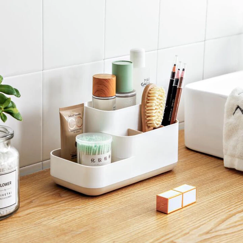 

Multifunctional Cosmetic Storage Box Bathroom Organizer Cosmetic Storage Rack Office Supplies Storage Box Sundries Container