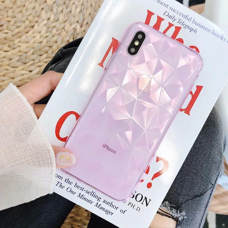 3D алмаз силиконовый чехол для Xiaomi mi CC9 CC9E A3 Lite 9T 9 SE 8 A2 A1 играть мягкий чехол для спортивной камеры Xiao mi Red mi Note 8 7 6 Pro 7A 6A K20 - Цвет: Pink