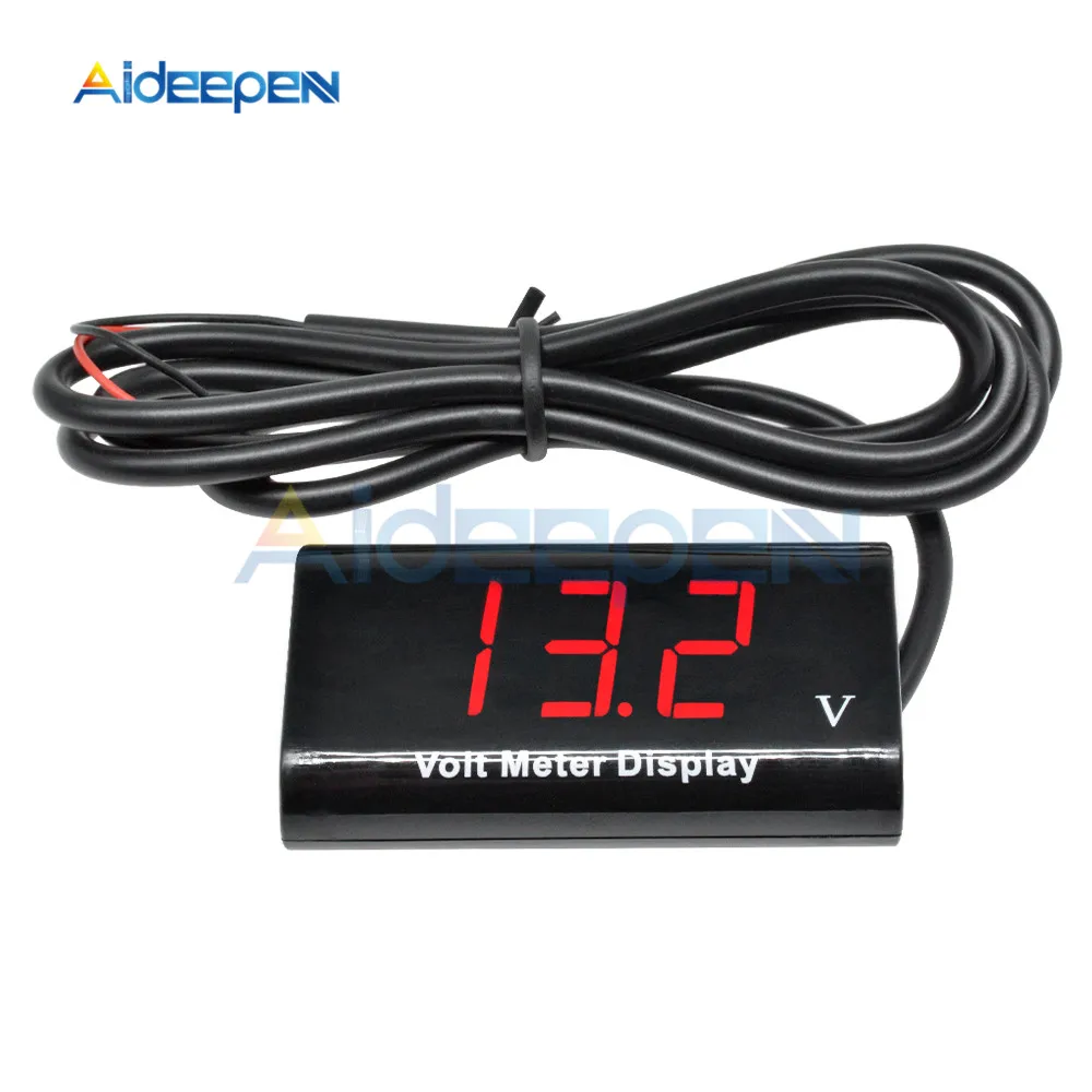 DC 3 18V IPX6 Waterproof Voltmeter Car Boat Motorcycle 12V 0.56