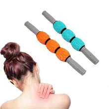 Тренажерный зал массажный ролик для мышц палка Для Йоги массаж тела Релакс инструмент мышцы роликовые палочки с судорогой фасции Релаксация фитнес#1224g25