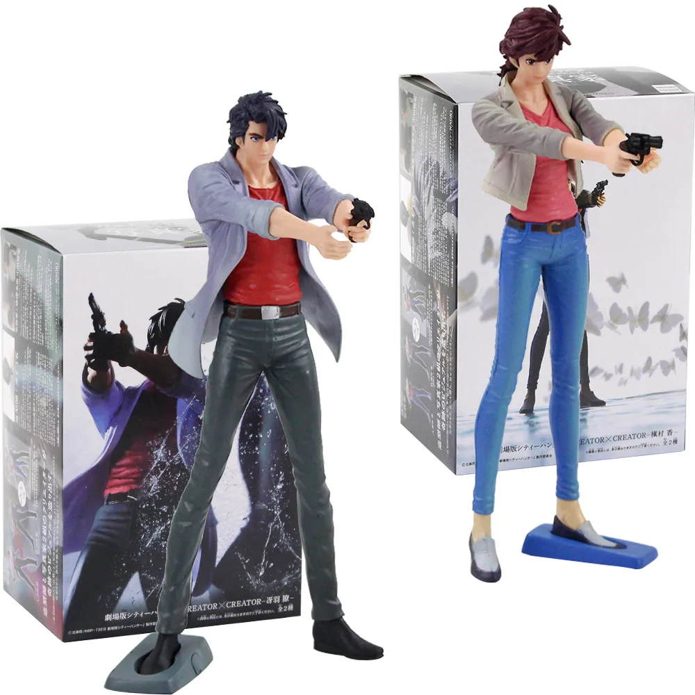 19-20cm City Hunter Creator X Saeba Ryo Makimura Kaori PVC Action Figure Collection Model Toys | Игрушки и хобби