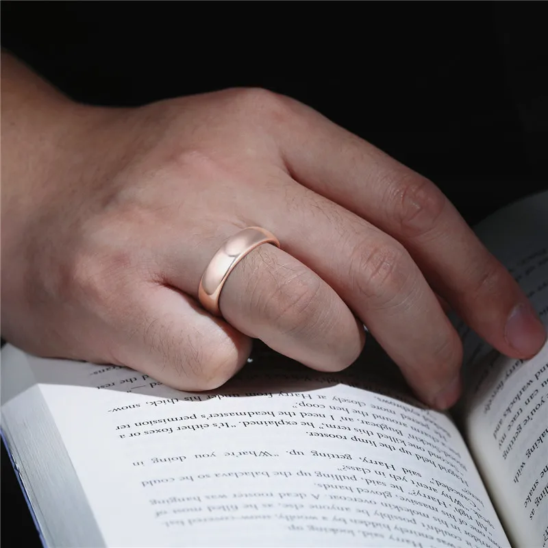 Wedding Rings 2/4/6mm 18K Rose Gold Plated Tungsten Carbide For Women Solid Lover's Engagement