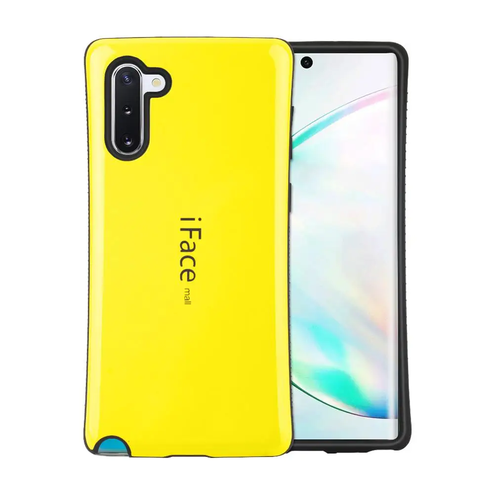 Yellow IFace Mall для samsung Galaxy Note 10/Note 10 Pro гибридный противоударный чехол-накладка на заднюю панель жесткий чехол Полная защита для телефона - Цвет: Yellow
