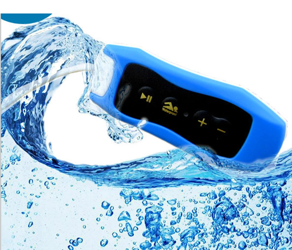 Мини Водонепроницаемый IPX8 Клип MP3 плеер FM Радио стерео звук 4G/8G плавание дайвинг серфинг Велоспорт Спорт музыкальный плеер