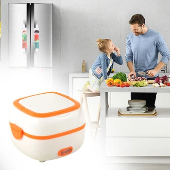 

Multifunctional Electric Lunch Box Mini Rice Cooker Food Heater Steamer Bowls A0NC