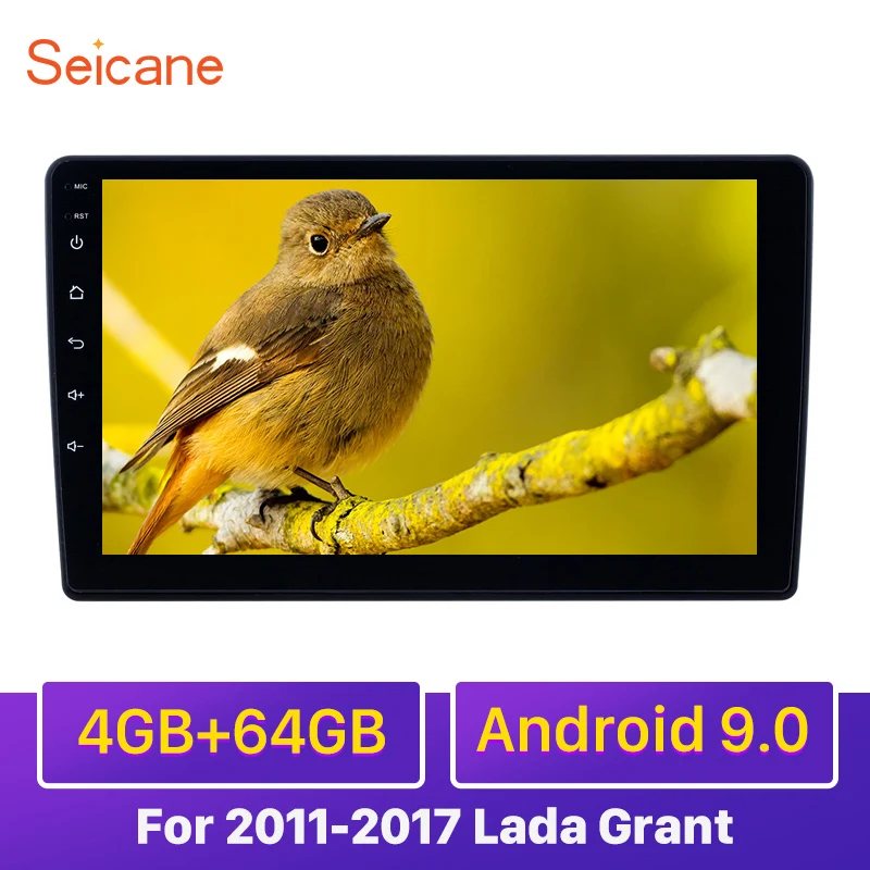  Seicane Carplay 4GB RAM GPS Radio Android 9.0 Car Multimedia Player for 2011-2017 Lada Granta with 