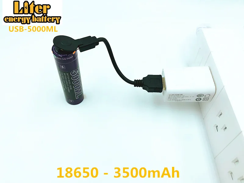 4 шт литровый аккумулятор энергии USB 5000 мл литий ионный Rechargebale 18650 3500mAh 3 7 V +