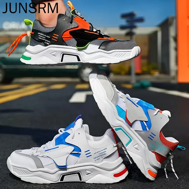 

Times New Roman 2020 Hot Mesh Fashion Casual Men Shoes Summer Breathable Heigh Increasing Man Chunky Sneakers