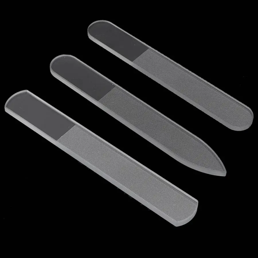 3 шт. пилочка для ногтей нано-стекло для ногтей шлифовальная полировка Полировочная полоска Маникюрный Инструмент для маникюра пилки для ногтей для прагнантных женщин