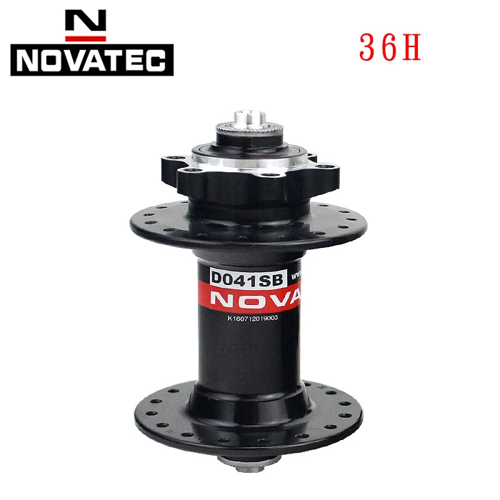 black 36holes front Novatec концентратор для горного велосипеда MTB, запчасти для беговых велосипедов D041/D042SB, диск brake24, 28, 32, 36 отверстий, 7-10 S, герметичный подшипник, велосипедные ступицы - Color: black 36holes front