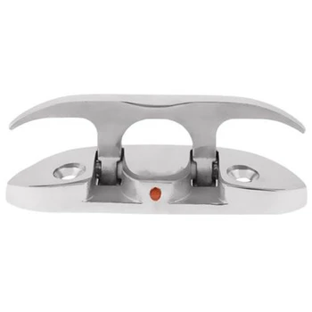 

1Pcs Boat Folding Flip Up Cleat Marine Hardware Folding Pull Up Cleat Dock Mooring Cleats