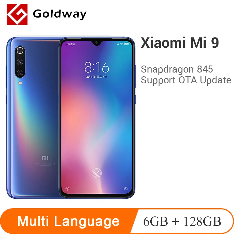 Оригинал Xiaomi mi 9 6 ГБ ОЗУ 128 Гб ПЗУ смартфон Восьмиядерный процессор Snapdragon 855 39