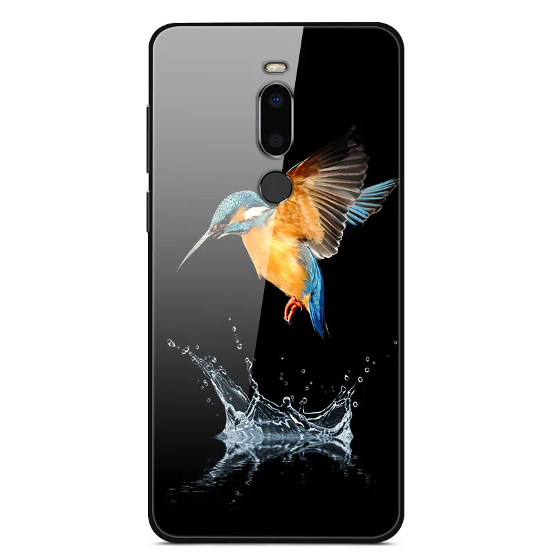 23 Для Miezu M8 чехол 5,7 ''модный роскошный стеклянный Жесткий Чехол для задней панели телефона чехол s для Meizu M8 чехол силиконовый бампер Coque для MeizuM8 M 8 - Цвет: 23
