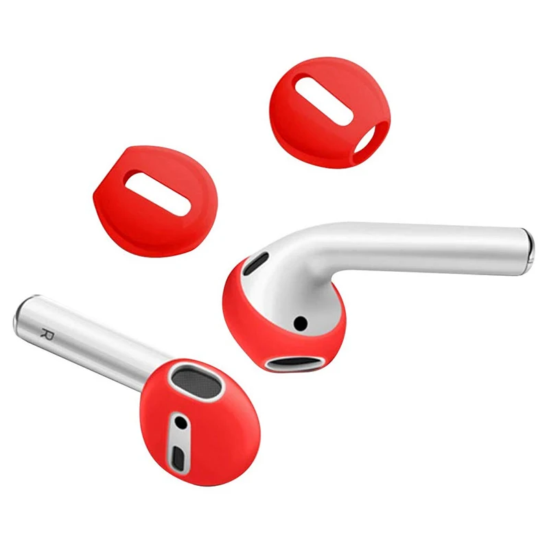 2 пары мягкий ультратонкий Противоскользящий силиконовый чехол для Apple AirPods 1 Earpods