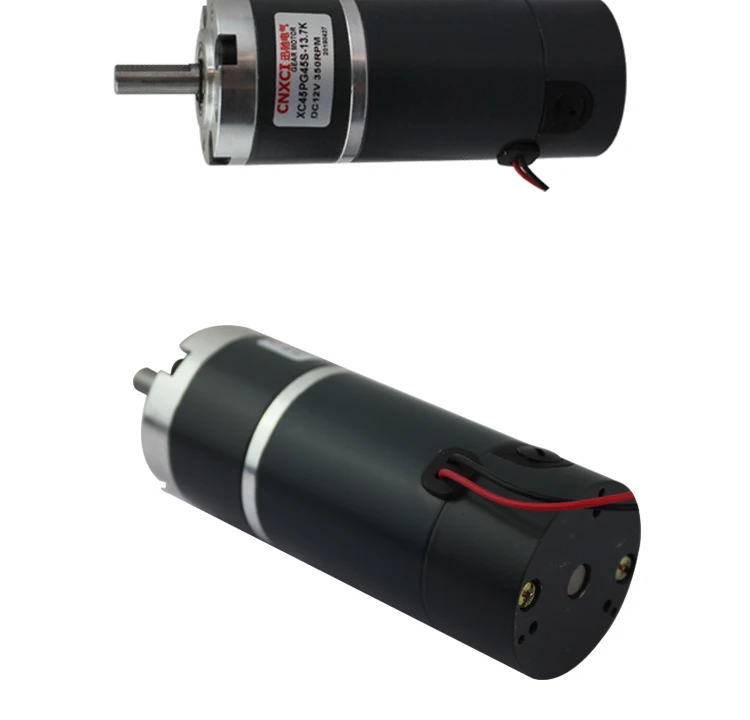 45PG45S DC планетарный редуктор двигателя, 35 W-43 W DC12V 24 V, высокий крутящий момент, регулируемая скорость, Реверсивный, металлический редуктор, медная катушка