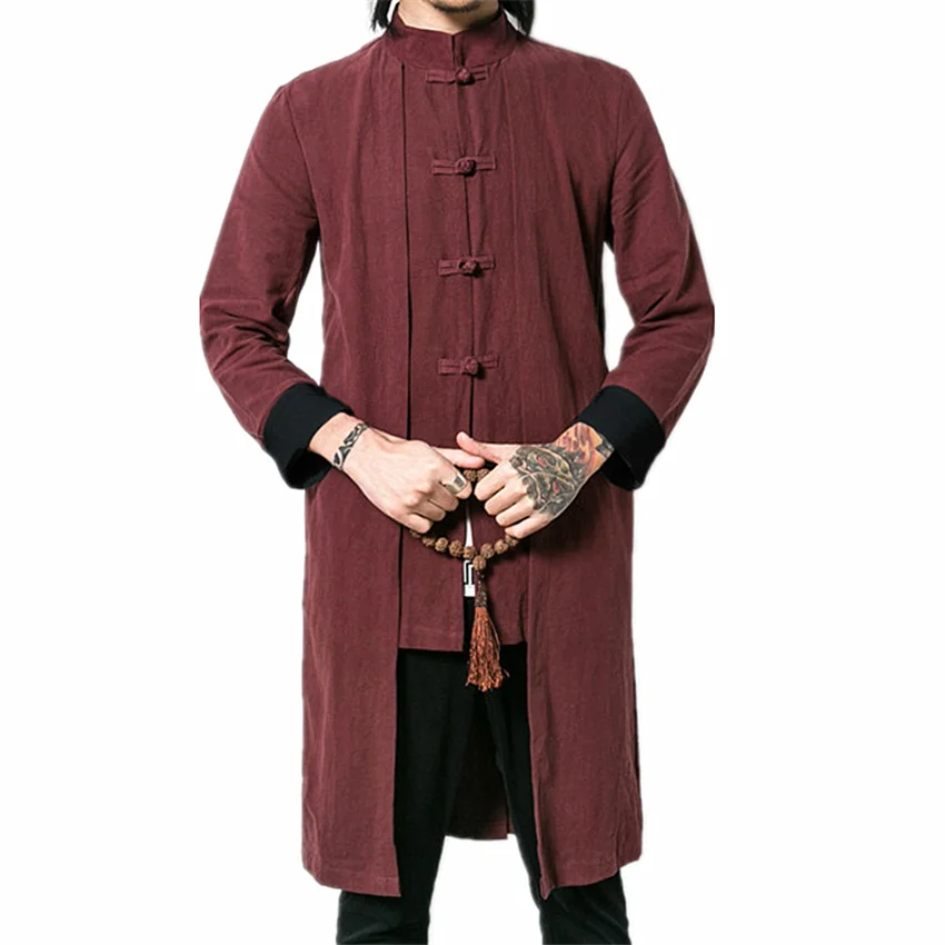 casaco preto masculino longo