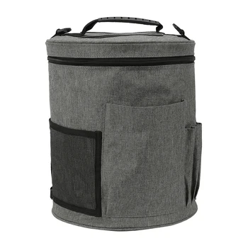 

Large Capacity Knitting Tote Crochet Organizer Oxford Cloth Portable Needles Handles Home Yarn Storage Bag Shoulder Strap Sewing