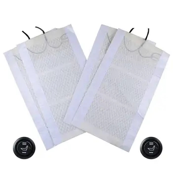

Universal Carbon Fiber Seat Heating Pad Car Heater High And Low Two-speed Single Control Switch Heated Seat Cover