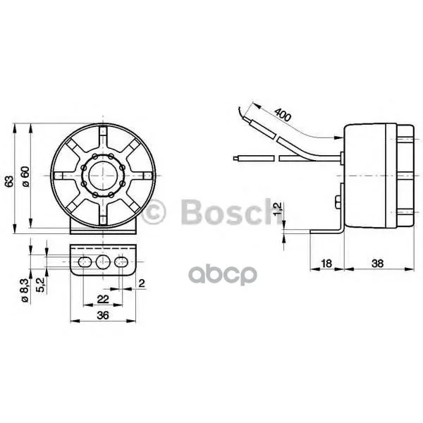 Сигнал Заднего Хода Bosch арт. 0986334001