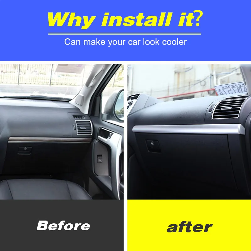 Vtear Cruscotto Auto Decorazione Copertura Dettagli Interni Controllo Centrale Trim Accessori Parti Per Toyota LAND CRUISER Prado 150 - Image 2