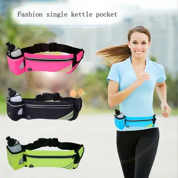 

New Waterproof Running Belt Fanny Pack Kettle Waist Pouch Camping Hiking Zip Bag
