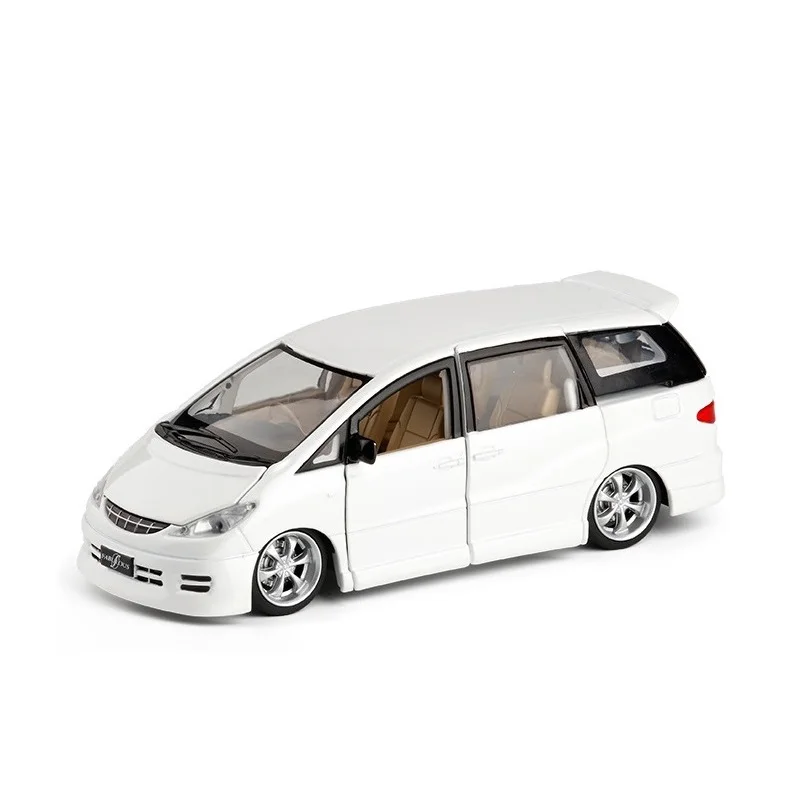 JACKIEKIM 1:32 Toyota Previa Estima звук и светильник откатная литая модель автомобиля