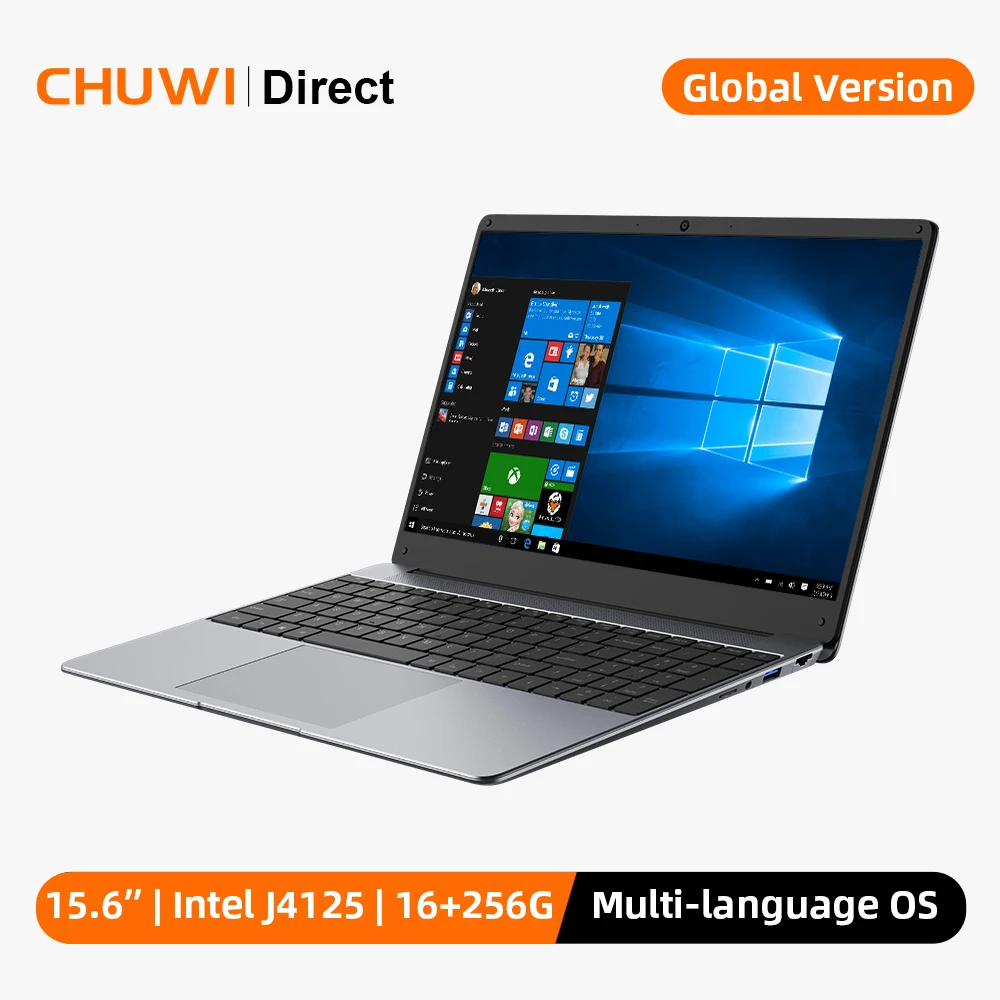 CHUWI HeroBook Plus 15,6 pulgadas 1920*1080 pantalla Intel Celeron J4125 procesador Quad Core LPDDR4X 12GB 256GB SSD Windows 10 Laptop