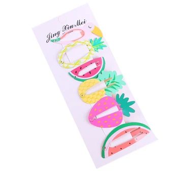 

6Pcs/Set Lovely Cartoon Animal Fruit Hairpin Child Kids Hair Clips Hair Accessories Lovely Cartoon Animal Baby Kids Hair Clips #
