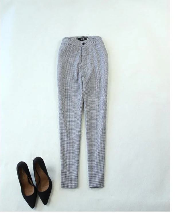 Элегантный grote maat vrouwen herfst lente en zomer nieuwe slim klein jasje+ negen punten broek pak vrouwen trend