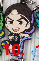 Аниме Haikyuu резиновый брелок для ключей ремешки редкий подарок для косплея - Цвет: 10