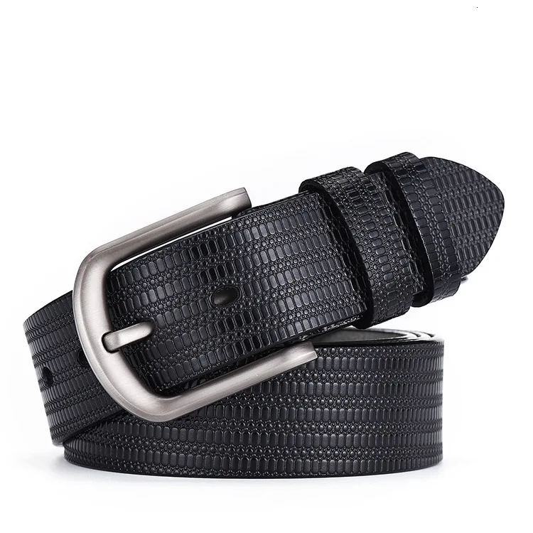 Belts For Men High Quality Cow Genuine Leather Designer Belt Male Fashion Classic Vintage Pin Buckle Strap For Cowboy Jeans