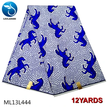 

LIULANZHI Prints African Wax Design for Dress Sewing Ankara Wax 12 yards Cheaper African Wax Dress Material ML13L444-453