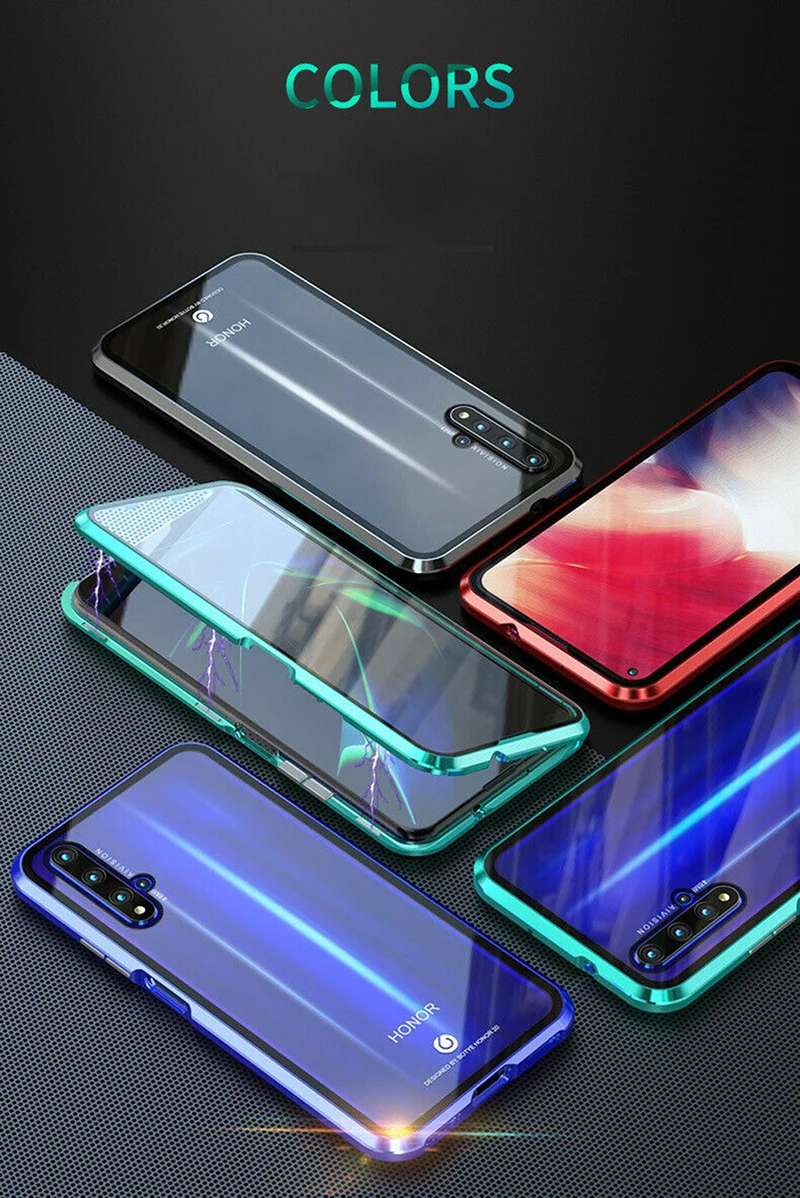 Двусторонний чехол с магнитной адсорбцией на 360 градусов для huawei P30 Lite Pro P20 Lite Pro Чехол для телефона