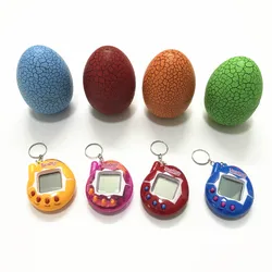Animal de compagnie virtuel avec étui à œufs, jouet électronique 49 en un, jeu rétro nostalgique pour enfants et adultes, avec porte clés 
