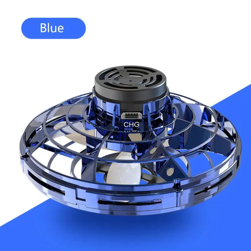 Flynova Летающий Спиннер 360 ° вращающийся usb зарядка летающий диск ручной Дрон с светодиодный
