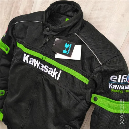 Kawasaki новая дышащая Летняя Сетка мотоциклетный костюм с двойным использованием независимая одежда Теплый вкладыш и ветрозащитный слой v