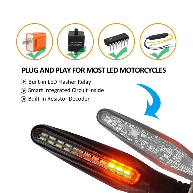 Universal clignotant moto led 12V LED Motorcycle Turn Signal